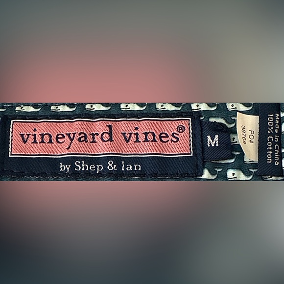 Vineyard Vines Navy Whale Pattern Belt - Picture 4 of 4